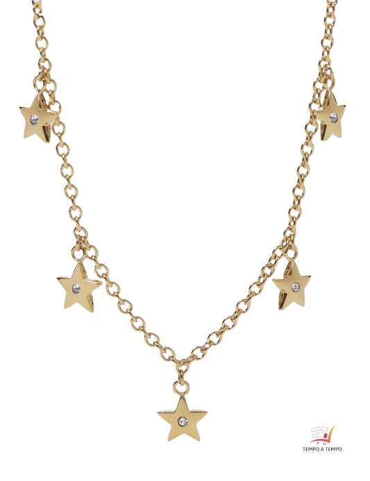 GIROCOLLO IN ACCIAIO 316L E PVD GOLD 2JEWELS Donna Sottocosto