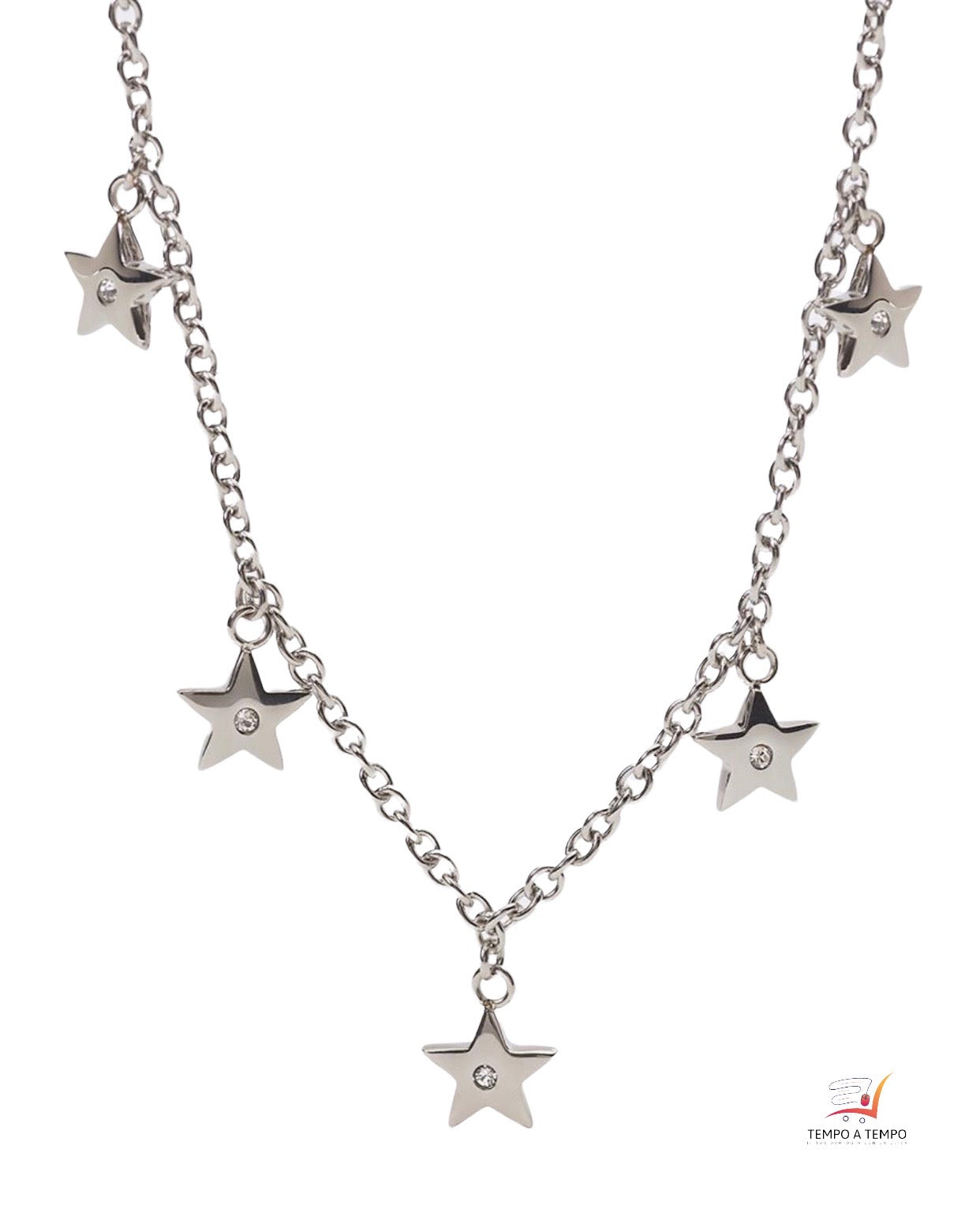 2JEWELS GIROCOLLO IN ACCIAIO CON CIONDOLI STELLA 251808