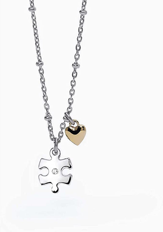 GIROCOLLO IN ACCIAIO 316L E PVD GOLD 2JEWELS Donna