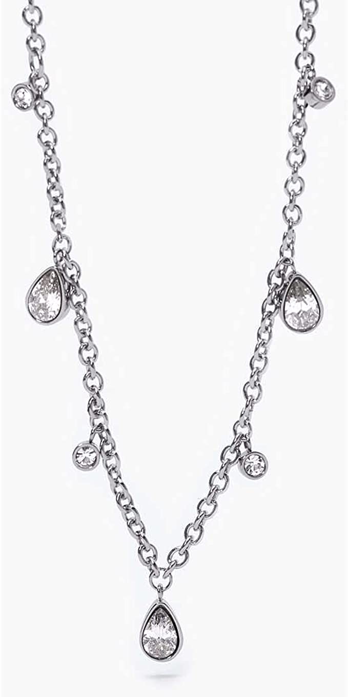 2JEWELS girocollo in acciaio e cristalli  ciondoli a goccia per donna 251827