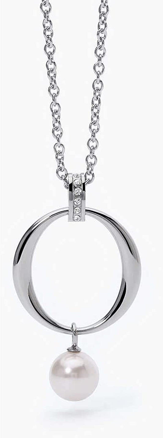 2JEWELS GIROCOLLO IN ACCIAIO per donna con ciondolo perla 251832