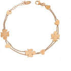 Bracciale Donna Amen BR2AHR Argento 925 Doppio Filo Rosa Angelo Custode