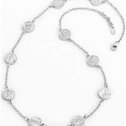 Collana Unisex Amen COSA50 Argento Medaglie Santi Regolabile 50cm