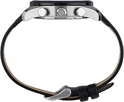 BREIL TRIBE Orologio Cronografo Uomo Al Quarzo Pelle Nera Spoiler EW0480