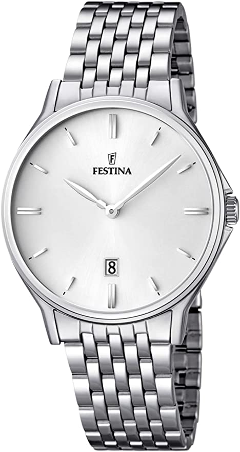 FESTINA OROLOGIO AL QUARZO IN ACCIAIO ELEGANTE CLASSICO PER UOMO FORMALE