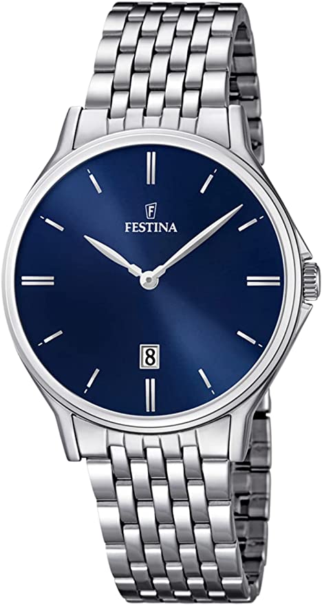 FESTINA OROLOGIO AL QUARZO IN ACCIAIO ELEGANTE CLASSICO PER UOMO FORMALE