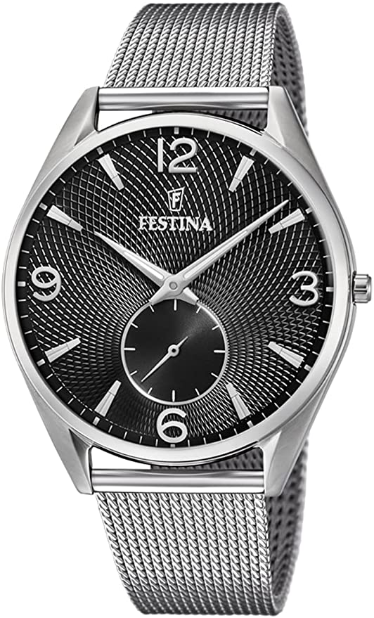 Festina Orologio Da Uomo Al Quarzo In Acciaio Stile Classico Bracciale Milano