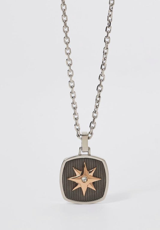 COLLANA IN ACCIAIO 316L E PVD ROSE'
