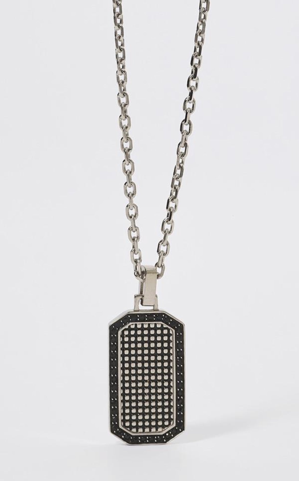 2Jewels collana per uomo in acciaio con cristalli 251811 ciondolo piastrina