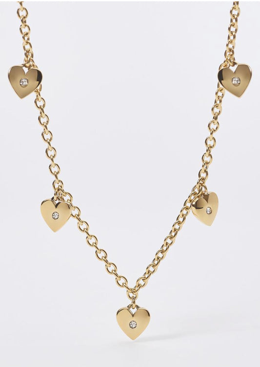 GIROCOLLO IN ACCIAIO 316L E PVD GOLD  2JEWELSDonna Sottocosto