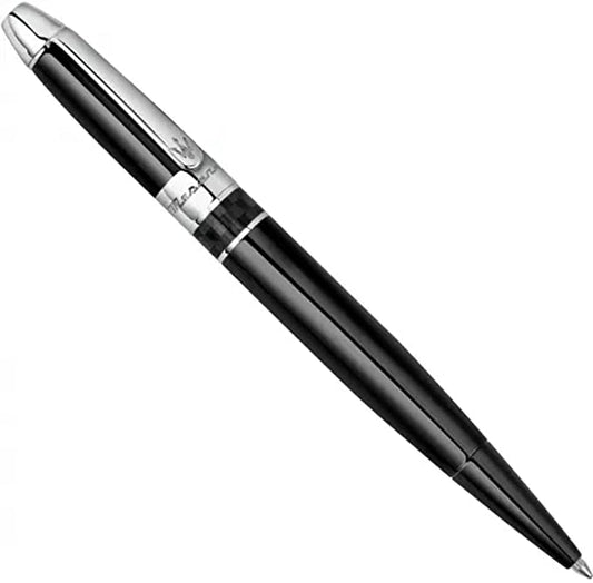 Penna Roller corpo in Metallo Nero Maserati Elegante Regalo Professionista