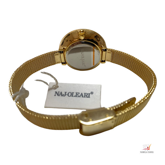 OROLOGIO DA POLSO DA DONNA NAJOLEARI IN ACCIAIO COLORE ORO AL QUARZO NJ208