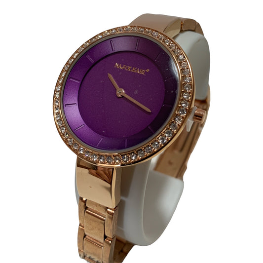 OROLOGIO DA POLSO PER DONNA NAJOLEARI IN ACCIAIO ROSA QUADRANTE LILLA NJ358