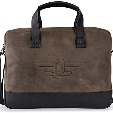 Nuovo Police borsa ufficio lavoro notebook pelle scamosciata tracolla PT422137