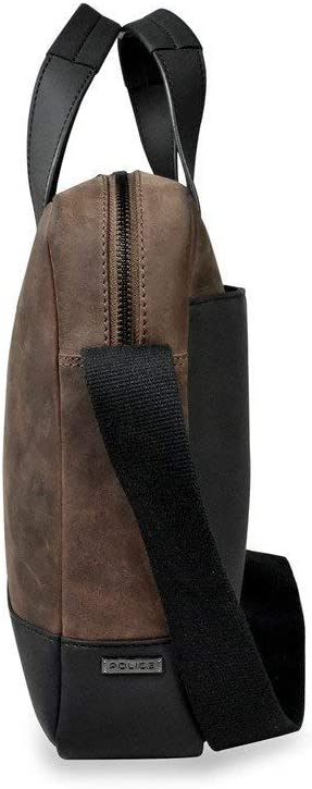 BORSA UFFICIO POLICE NOTEBOOK IN PELLE SCAMOSCIATA TRACOLLA PT422137