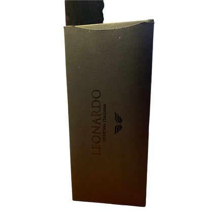 Penna Roller Officina Italiana Blu Navy Resina Quadrifoglio Argento Portafortuna