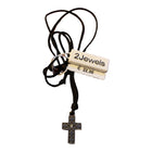 Collana Uomo 2Jewels 251544 Cordura Nera Croce Acciaio Casual