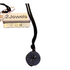 Collana Uomo 2Jewels 251542 Cordura Nera Rosa dei Venti Acciaio