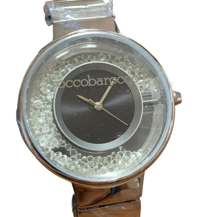 Roccobarocco Orologio in Acciaio Per Donna Cassa Trasparente Con Cristalli