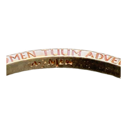 AMEN bracciale rigido tipo schiava con preghiera Padre Nostro latino cod. BRPNB-S