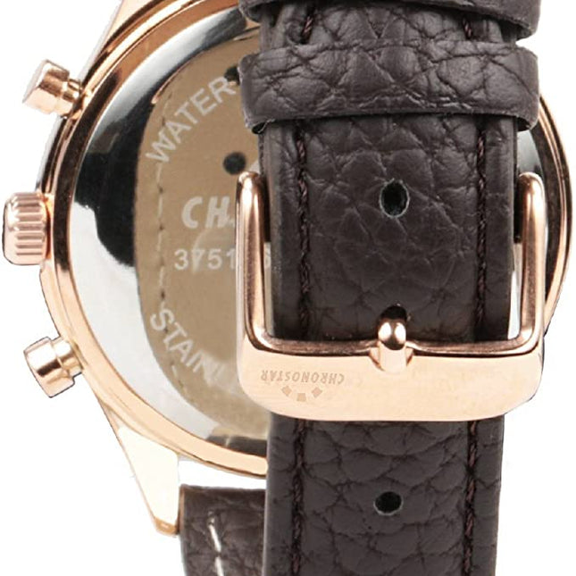 Orologio Uomo Chronostar Acciaio PVD Oro Pelle 47x40mm R3751269001