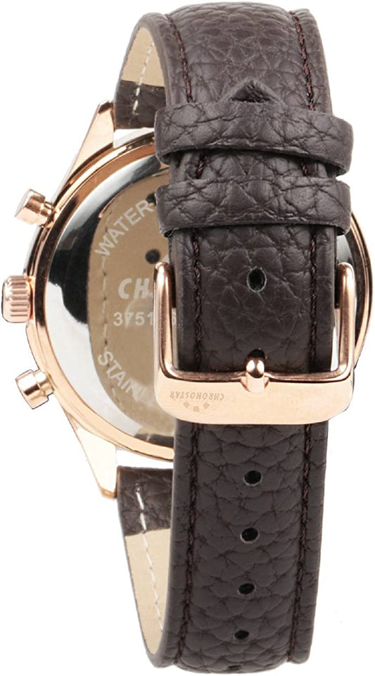 CHRONOSTAR BY SECTOR orologio multifunzione in acciaio gold e pelle R3751269001