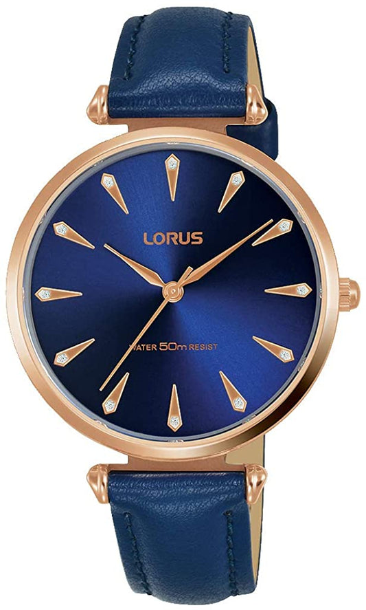 Lorus by Seiko Orologio Analogico Quarzo Donna con Cinturino in Pelle Colorata