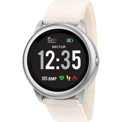 Sector S-01 R3251545502 Smartwatch Donna Bianco Elegante IP67 Cinturino Nylon