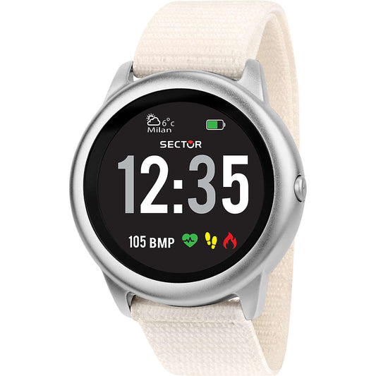 Sector S-01 R3251545502 Smartwatch Donna Bianco Elegante IP67 Cinturino Nylon