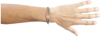 SECTOR BRACCIALE IN ACCIAIO ANTICATO SERIE STRONG E PVD ROSA CM22 SAIJ02