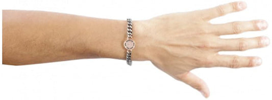 SECTOR BRACCIALE IN ACCIAIO ANTICATO SERIE STRONG E PVD ROSA CM22 SAIJ02