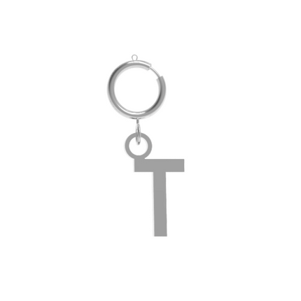 Charm Lettera Iniziale Acciaio 10BuoniPropositi Ciondolo Personalizzato