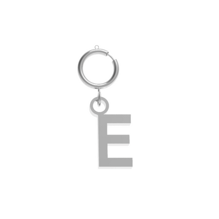 Charm Lettera Iniziale Acciaio 10BuoniPropositi Ciondolo Personalizzato