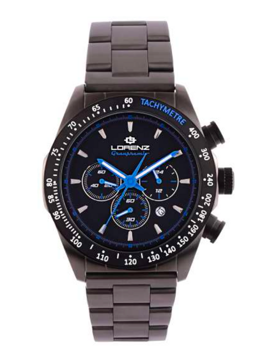LORENZ GRANPREMIO OROLOGIO CRONOMETRO IN ACCIAIO PER UOMO SPORTIVO 030232BB