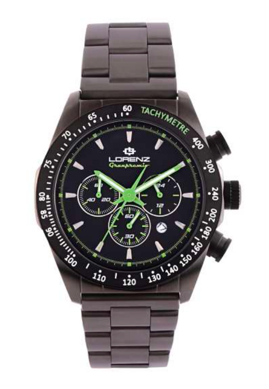 LORENZ GRANPREMIO OROLOGIO CRONOMETRO PER UOMO SPORTIVO IN ACCIAIO 030232DD