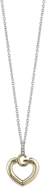 GUESS collana per donna con ciondolo cuore dorato coll. Gisele UBN83010