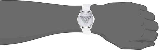 GUESS orologio per donna in acciaio e silicone bianco casual al quarzo W1227L1